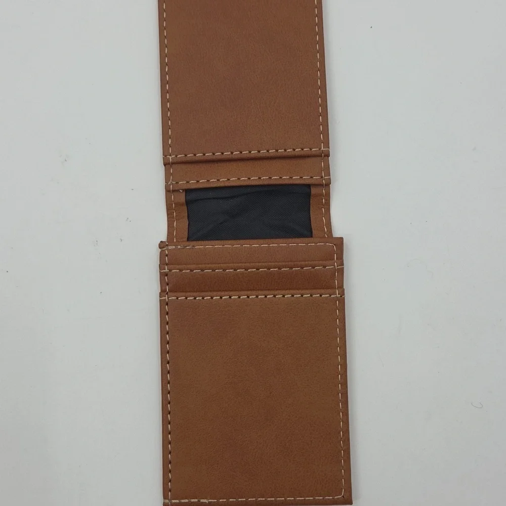 Green Bay Packers Brown Leather Card Holder